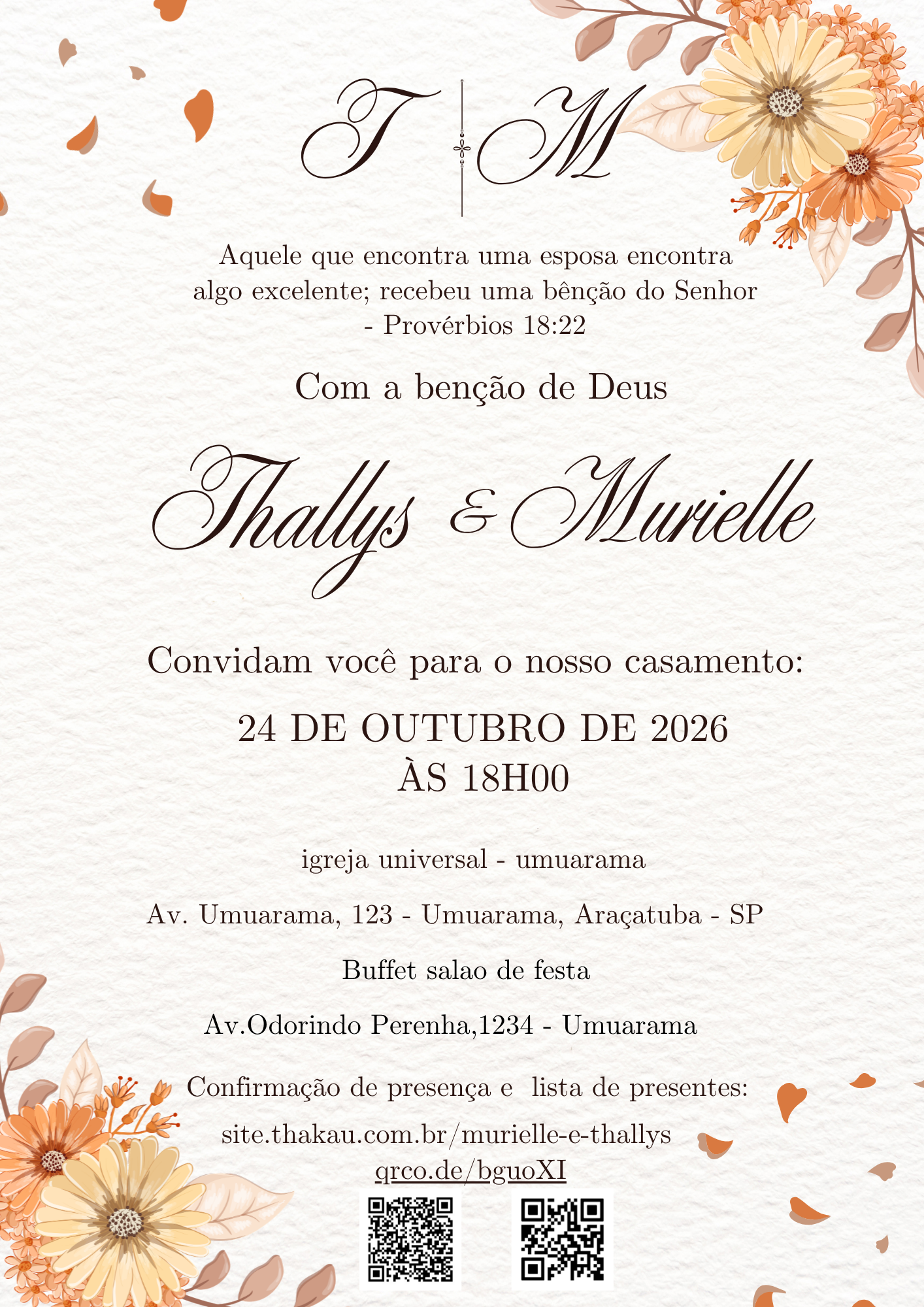 Design de Convite Personalizado por Thakau Tech